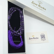 Amethyst Japamala: Peace and Calm